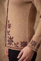 Peach Star Bloom Knitted Cardigan 2