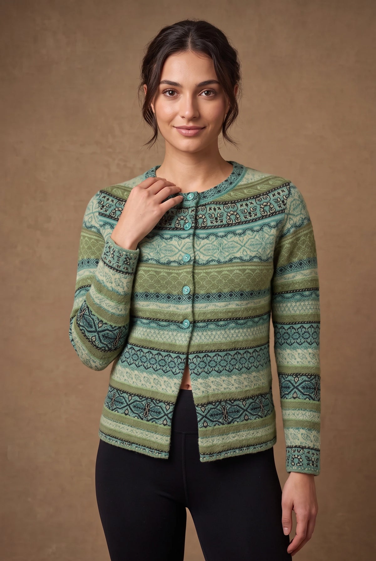 Lachi Women's Brocade Knitted Cardigan
