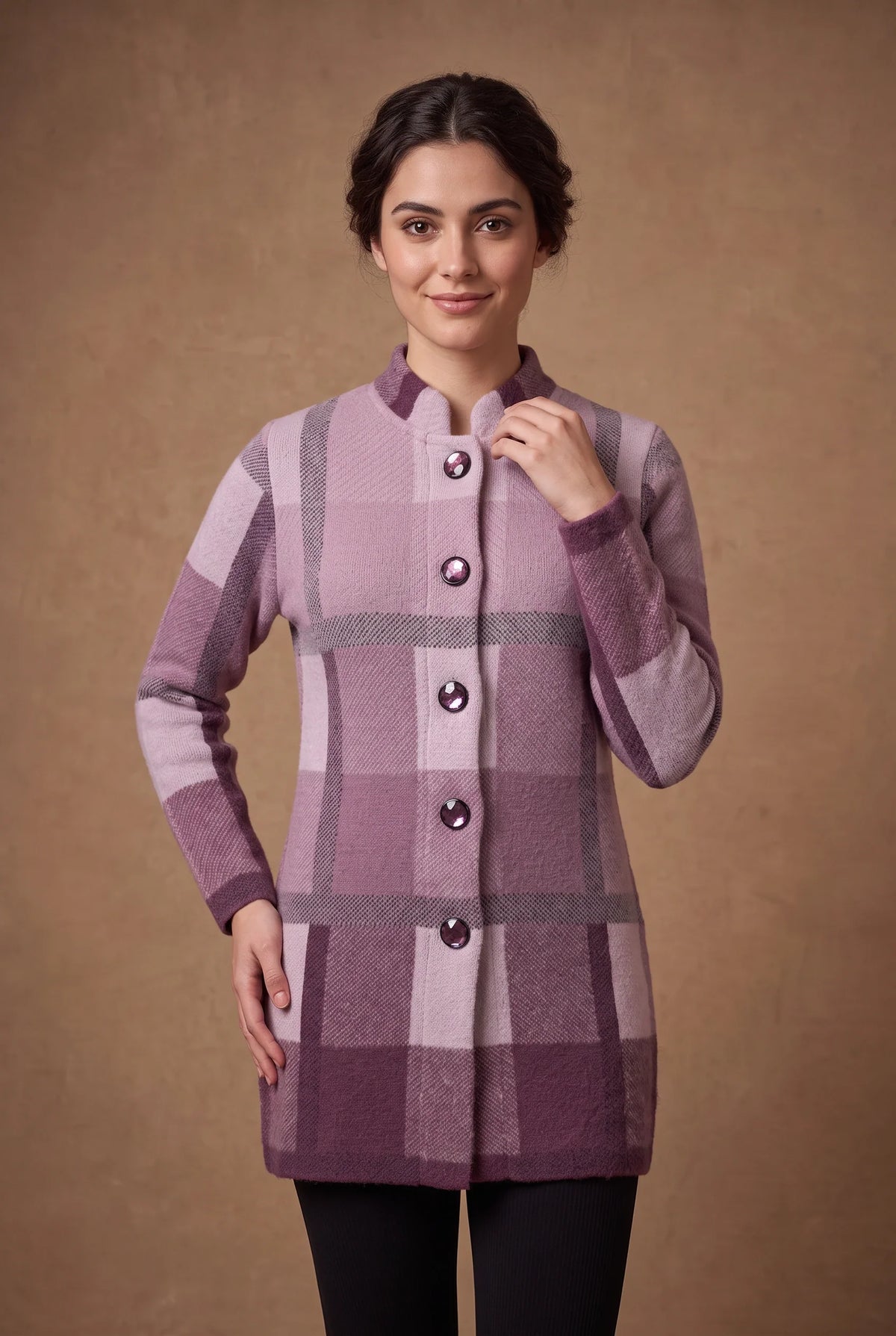 Orchid Highland Knit Cardigan 3