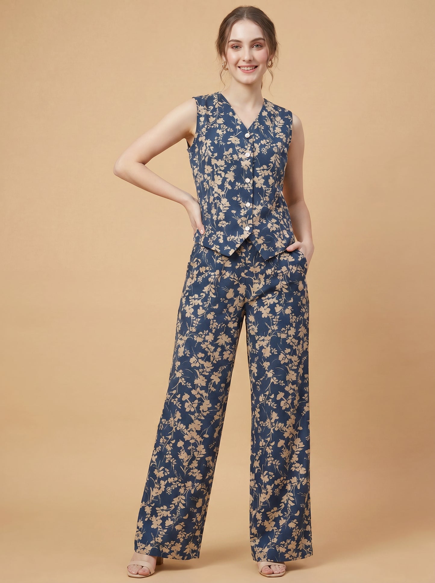 Midnight Blossom Co-ord Set