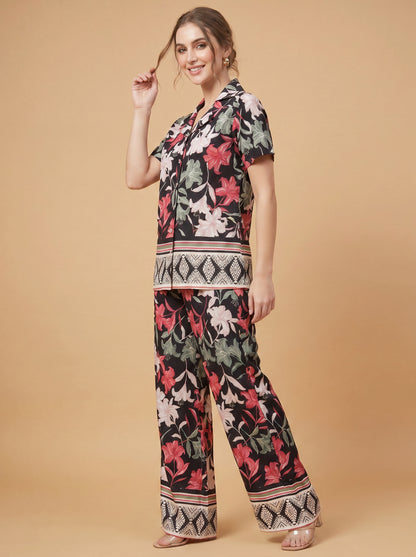 Noir Blossom Co-ord Set