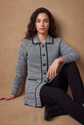 Lachi Women's Houndstooth Tweed Knitted Cardigan