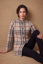 Lachi Women's Heritage Tartan Check Knitted Cardigan