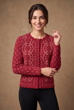 Lachi Women's Scalloped Blossom Knitted Cardigan