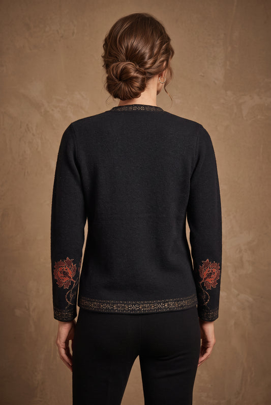 Midnight Rose Cardigan