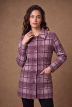 Wildrose Tartan Check Knitted Cardigan 4