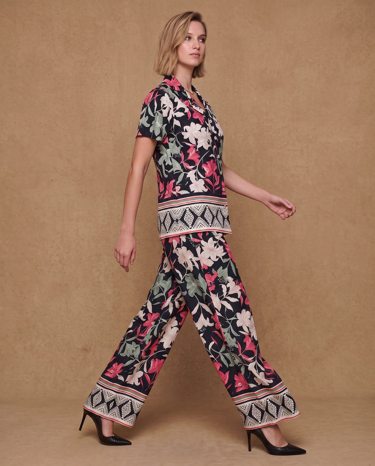 Noir Blossom Co-ord Set