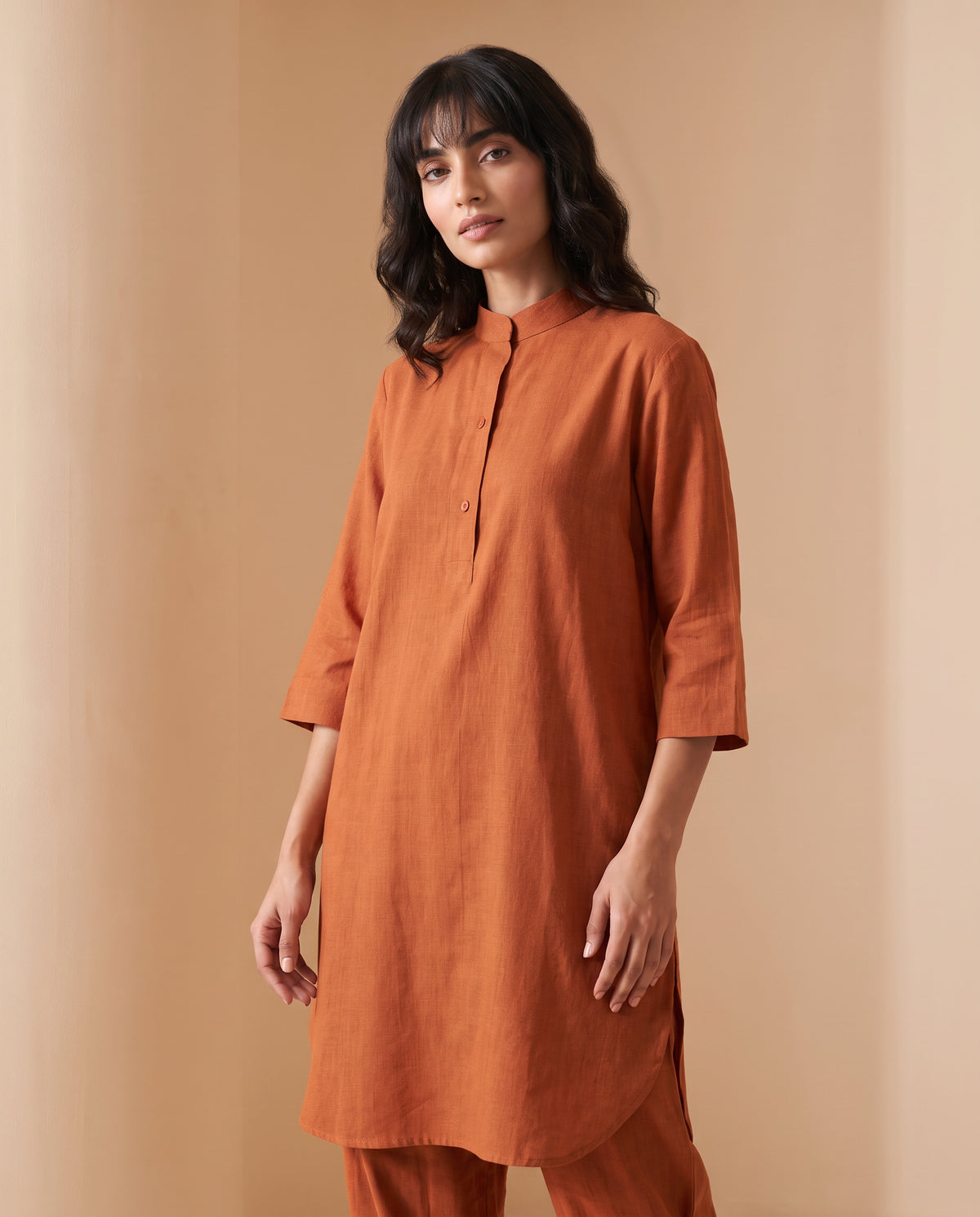 Terracotta Pleat Co-ord Set
