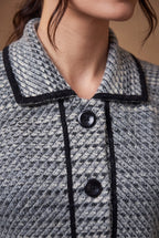 Lachi Women's Houndstooth Tweed Knitted Cardigan