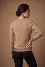 Peach Star Bloom Knitted Cardigan 4
