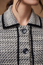 Light Grey Tweed Knitted Cardigan 4