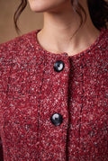 Lachi Women's Tweed Longline Knitted Cardigan