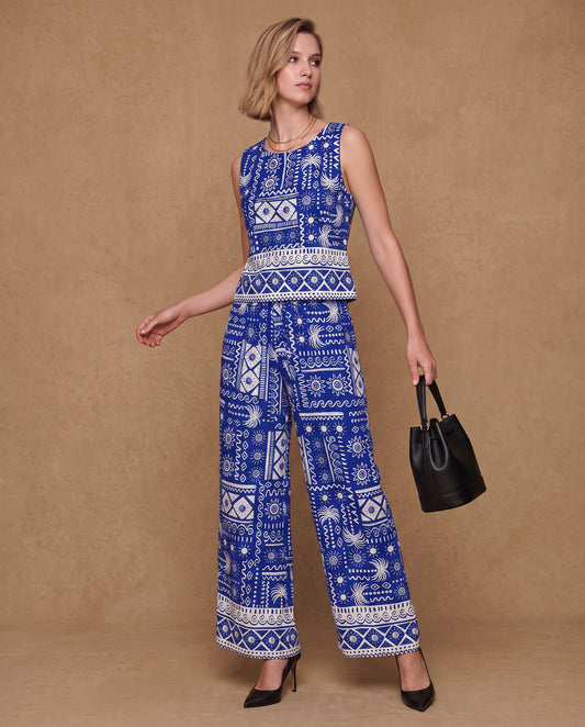 Electric Blue Tribal Set