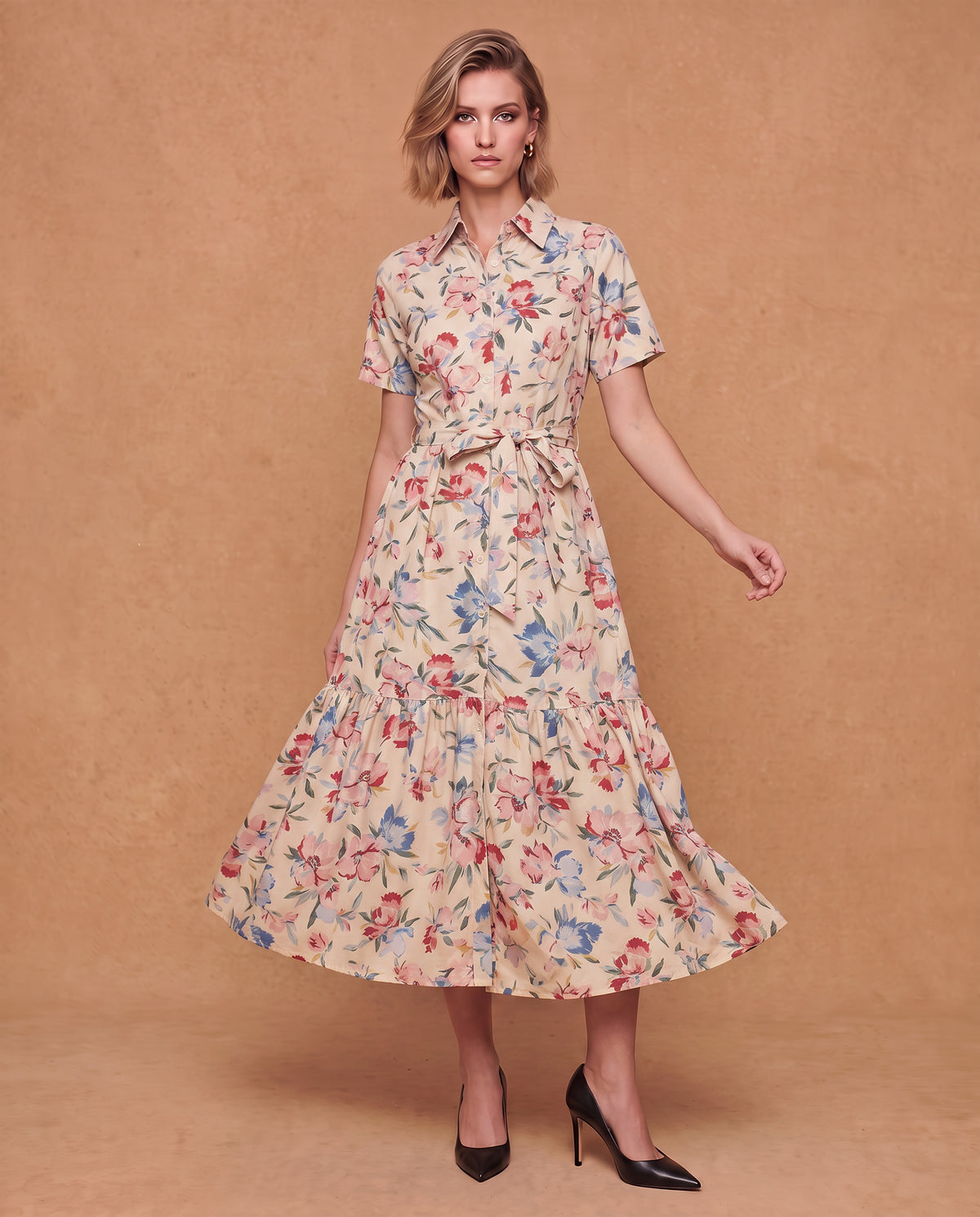 Blossom Breeze Shirt Dress