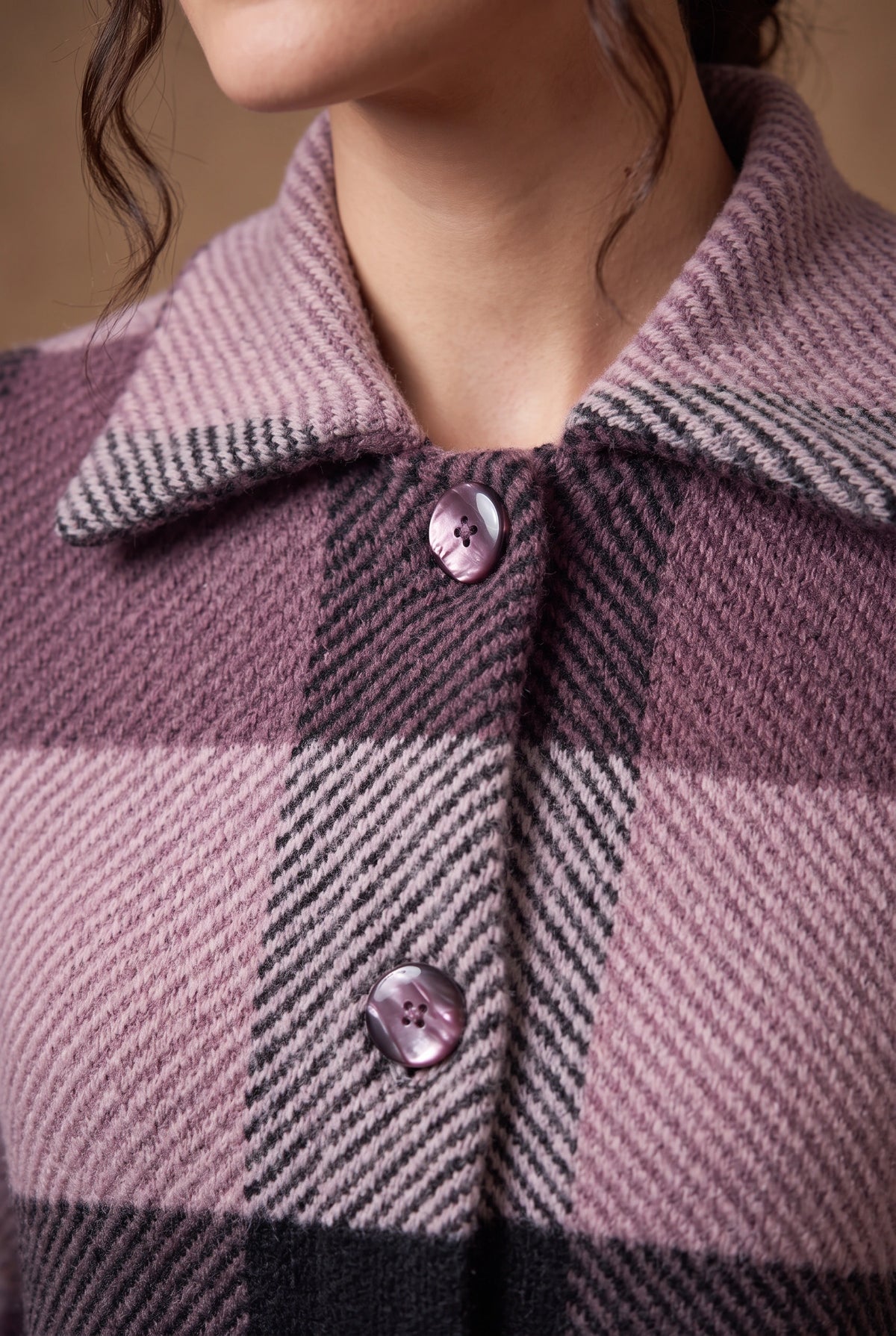 Lachi Women's Buffalo Check Knitted Cardigan