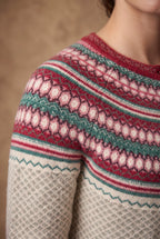 Ivory Fair Isle Yoke Knitted Cardigan 4