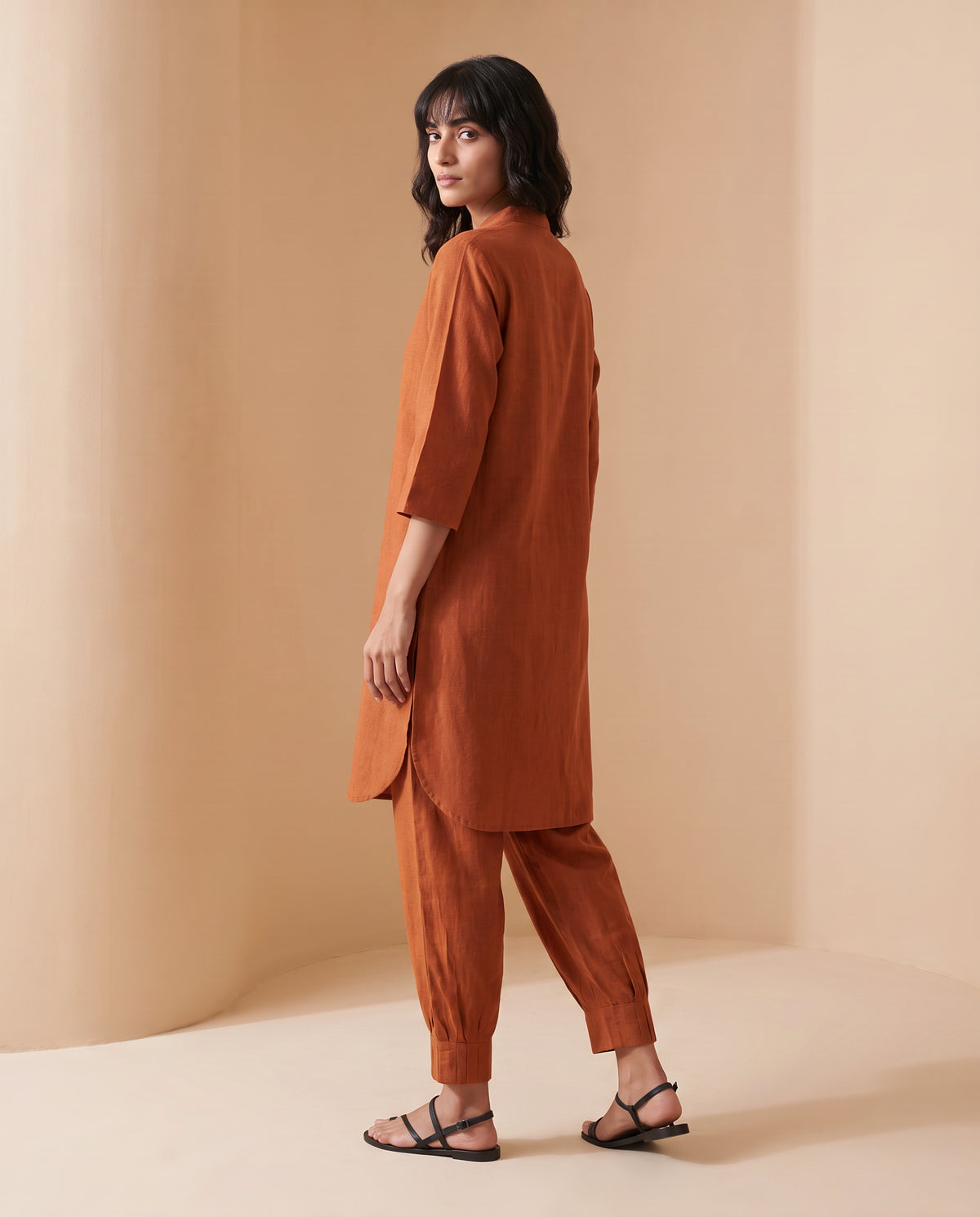 Terracotta Pleat Co-ord Set