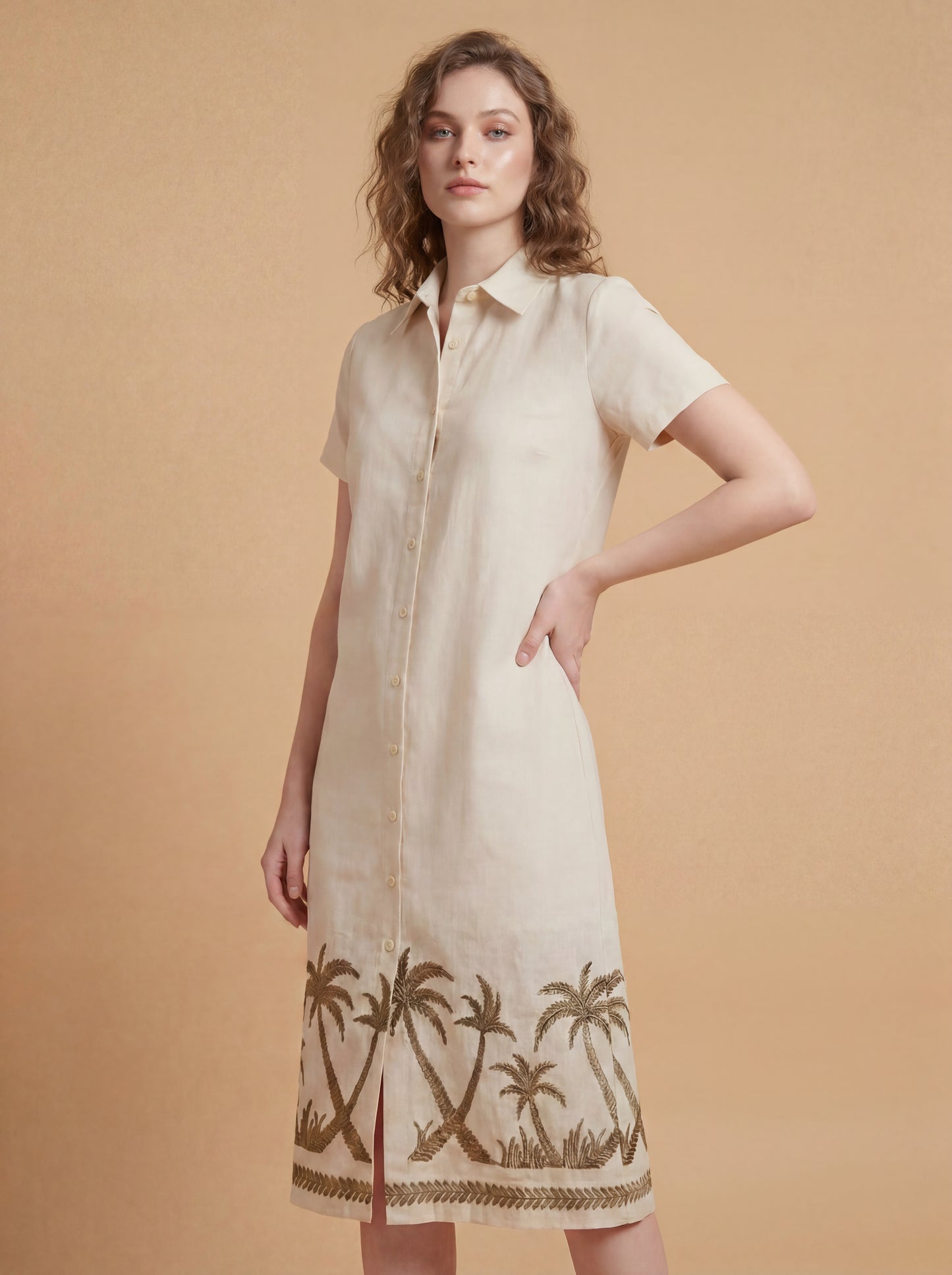 Desert Palm Midi Dress