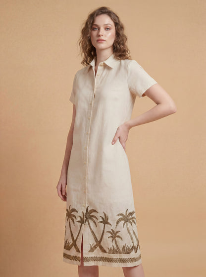 Desert Palm Midi Dress