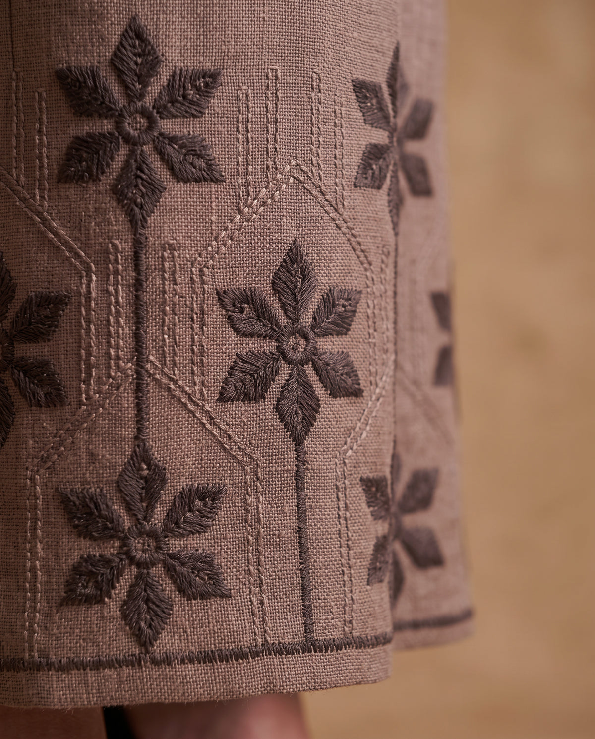 Linen Mocha Bloom Co-ord Set