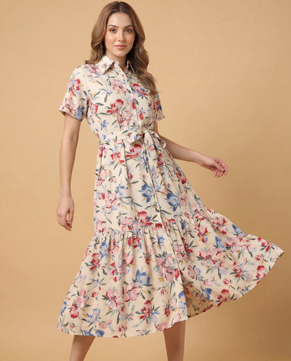 Blossom Breeze Shirt Dress