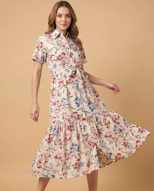 Blossom Breeze Shirt Dress
