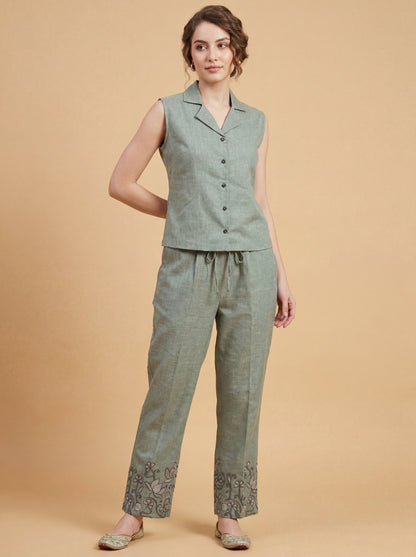 Sage Whisper Co-ord Set
