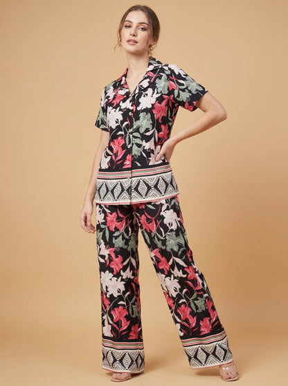Noir Blossom Co-ord Set