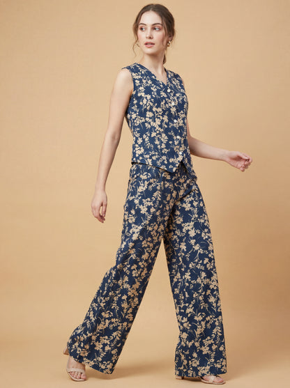 Midnight Blossom Co-ord Set