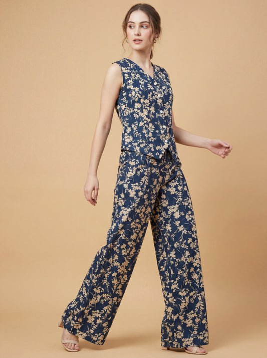 Midnight Blossom Co-ord Set