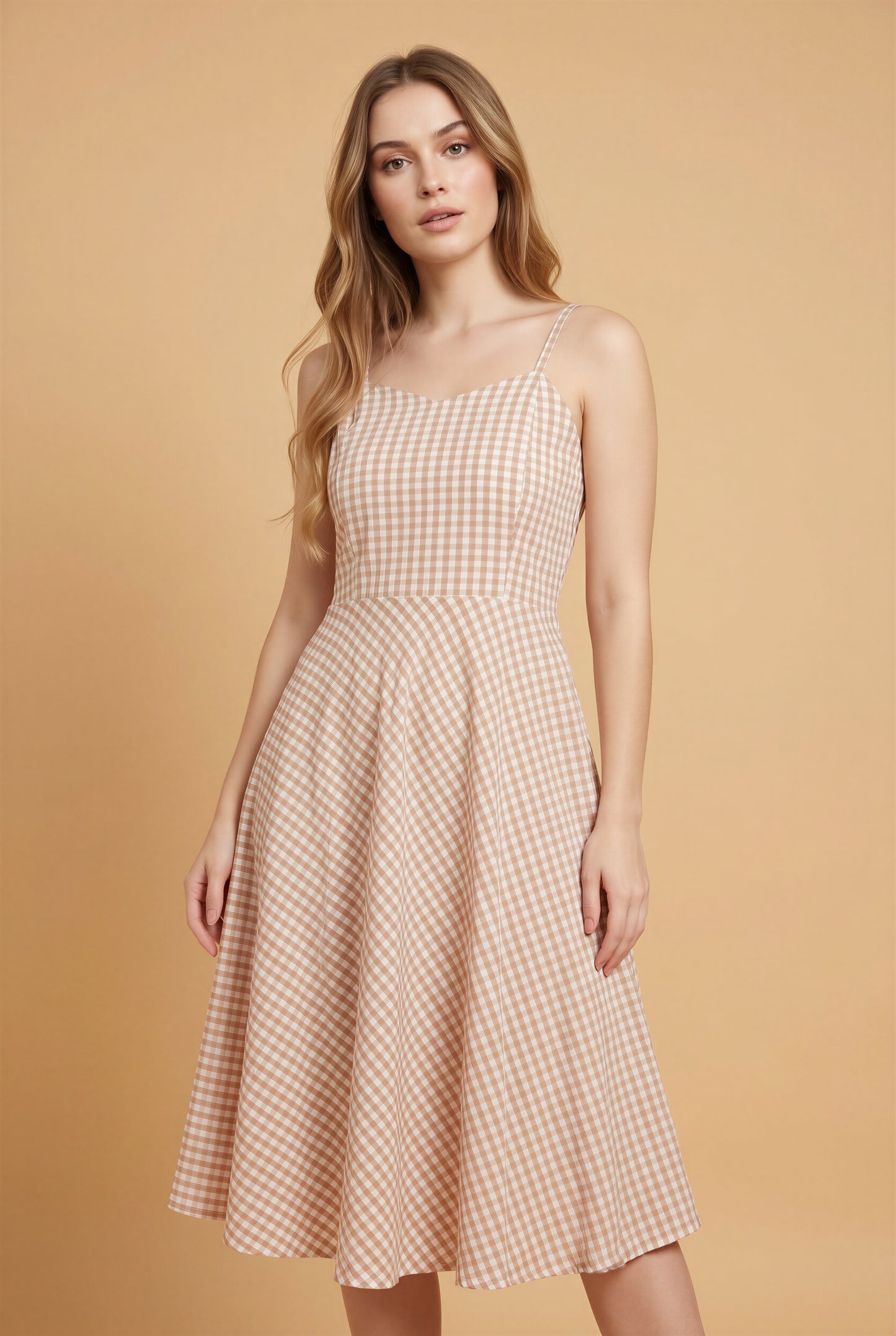 Sandy Check Sundress