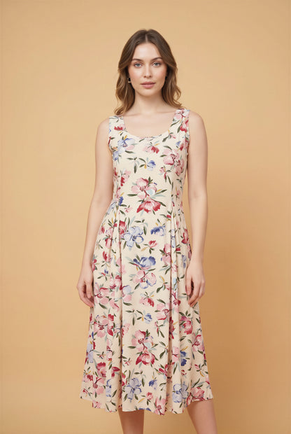 Ivory Bloom Floral Dress