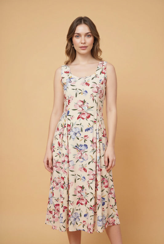 Ivory Bloom Floral Dress